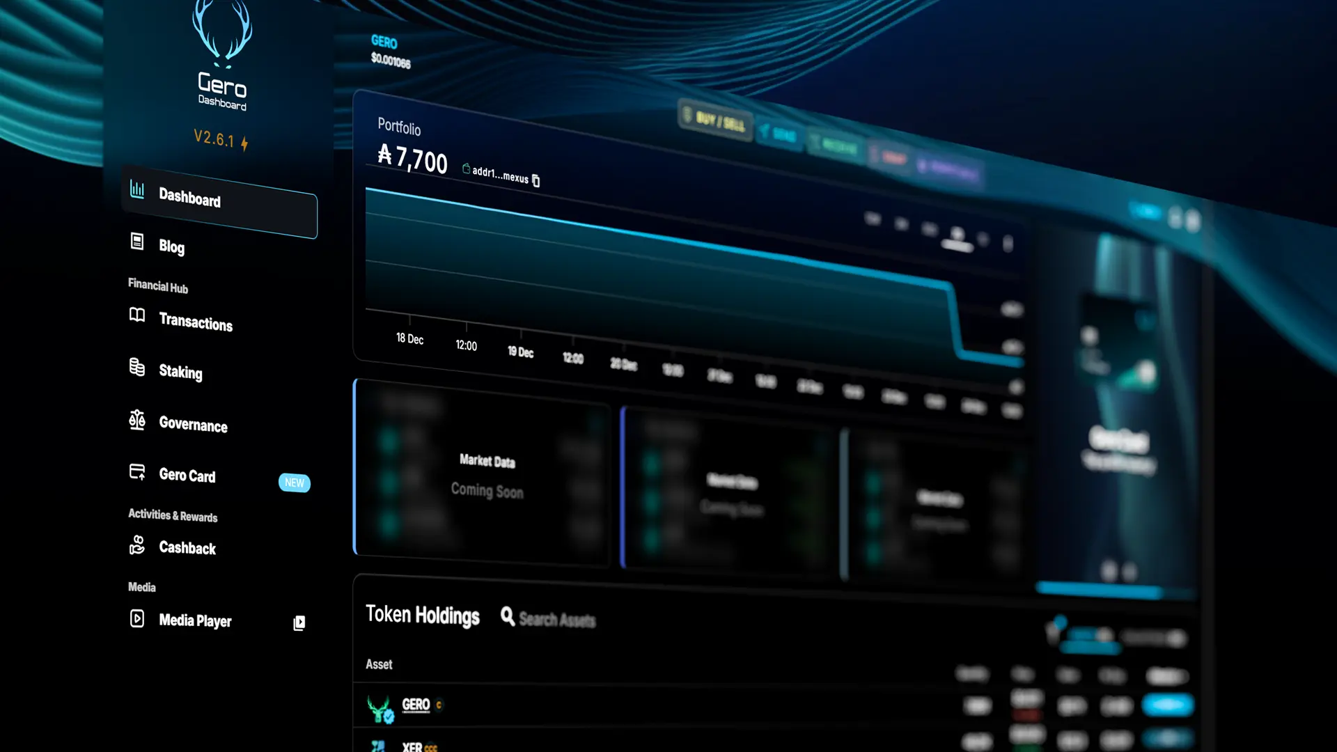 GeroWallet - Cardano Wallet Interface